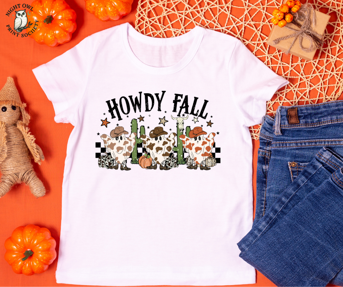 "Howdy Fall" For Print Ghost DTF Print