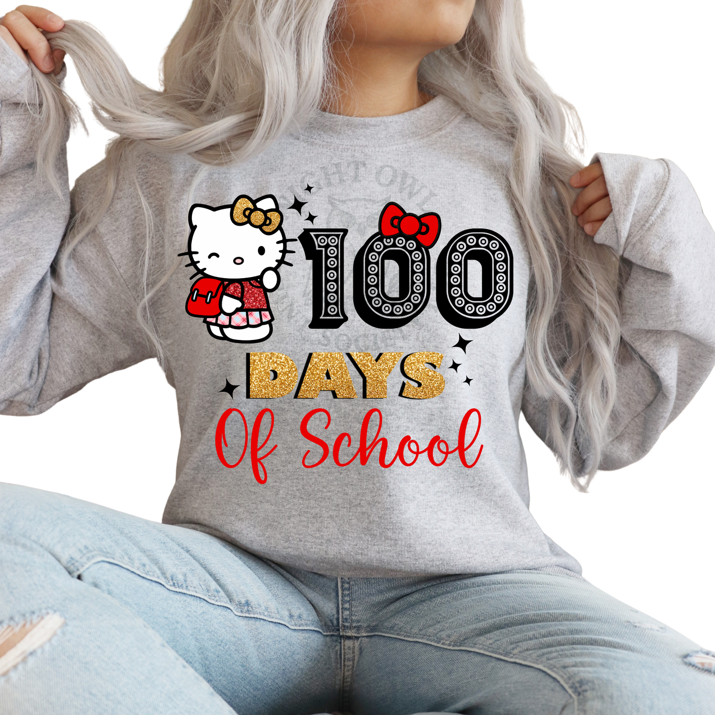 100 Days Of School Cat Theme - DTF Transfer