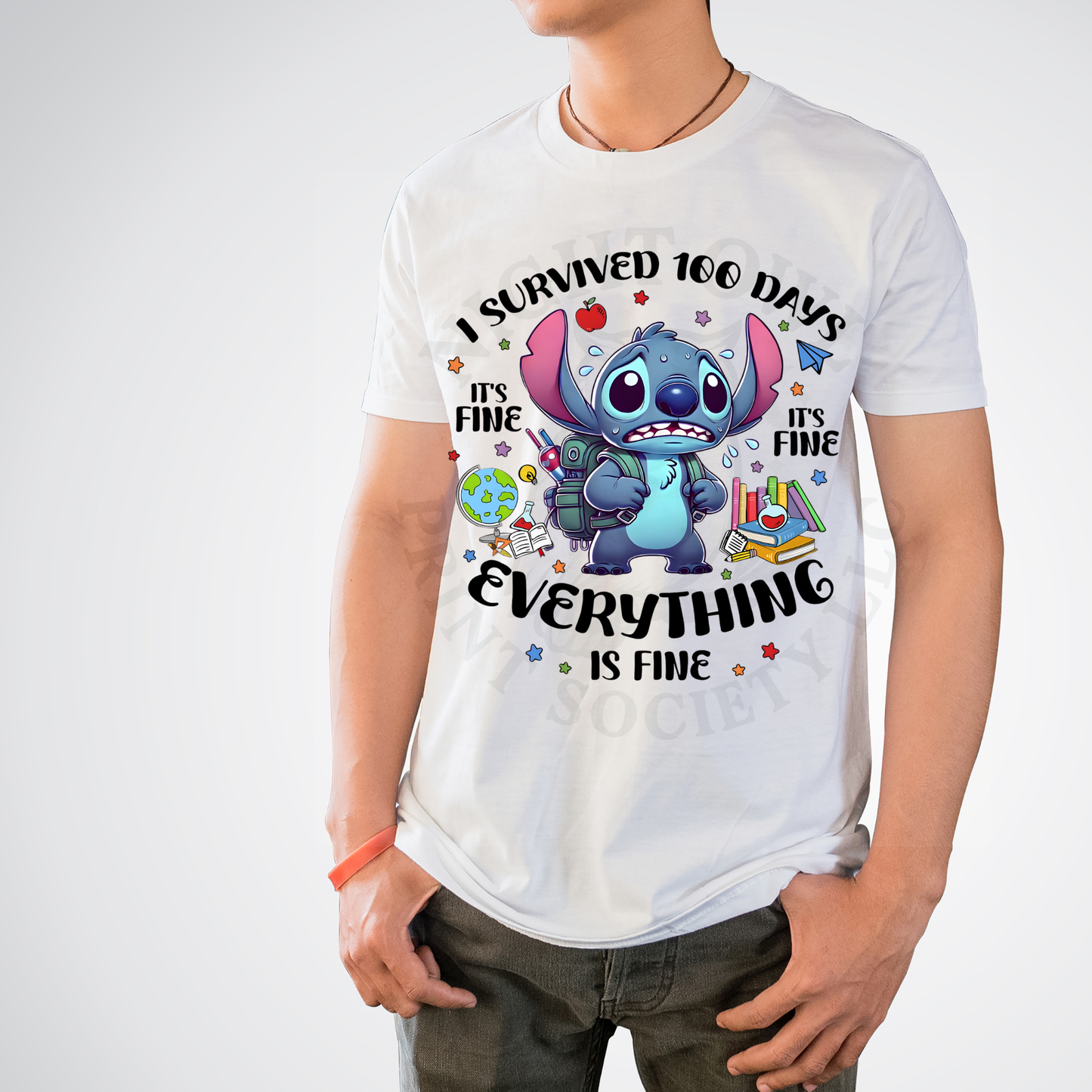 100 Days Of School Space Alien - DTF Transfer