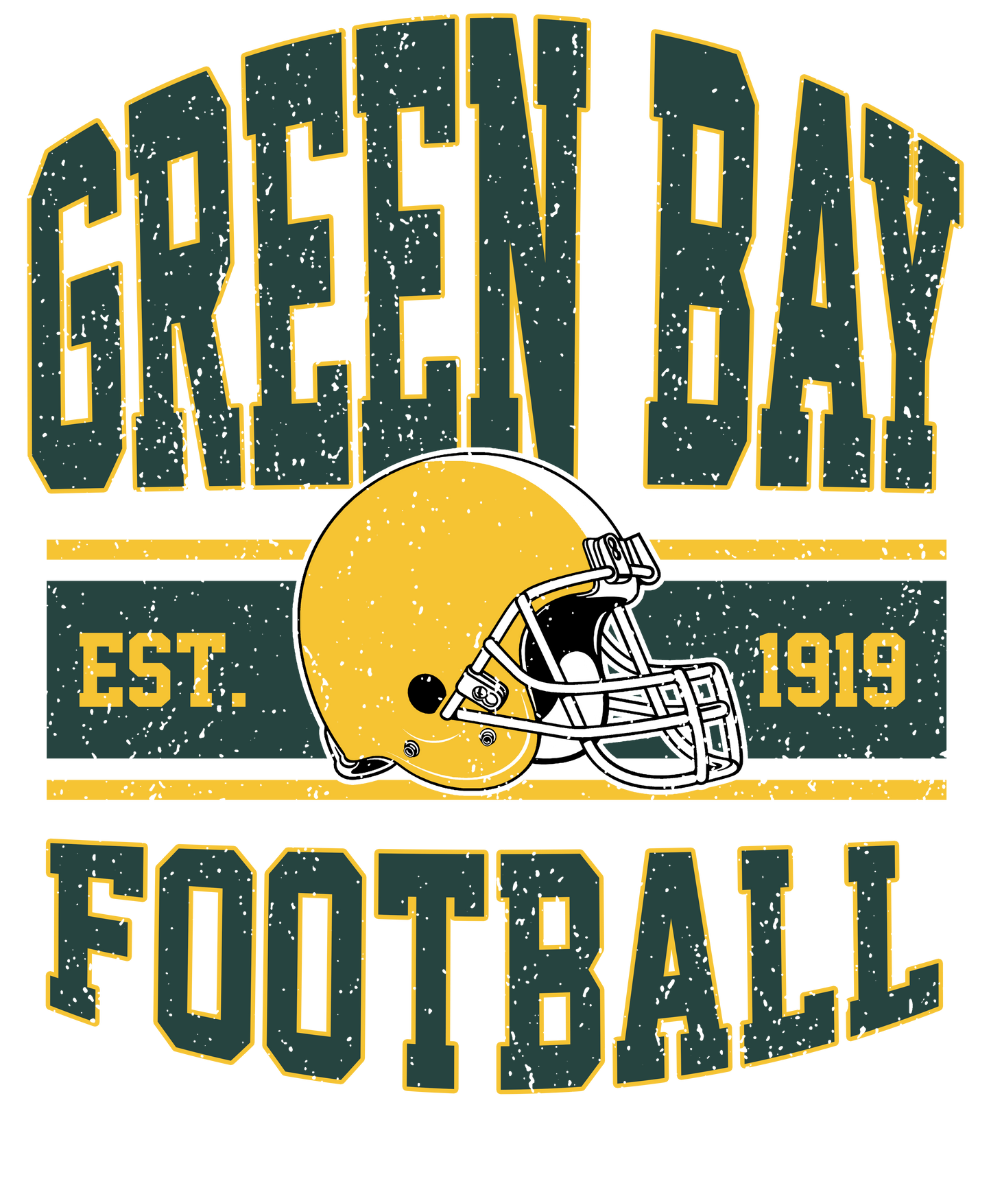 🟢 GREEN BAY FOOTBALL DTF TRANSFER 🟡