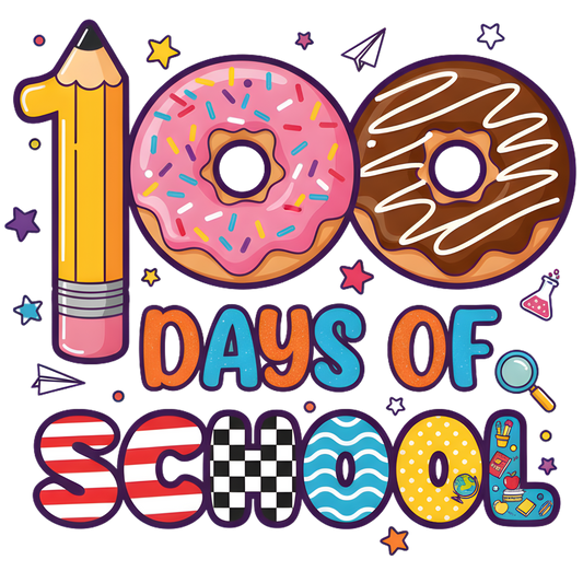 100 Days Of School Donuts - DTF Transfer