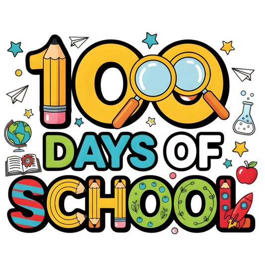 100 Days Of School Playful Learning - DTF Transfer
