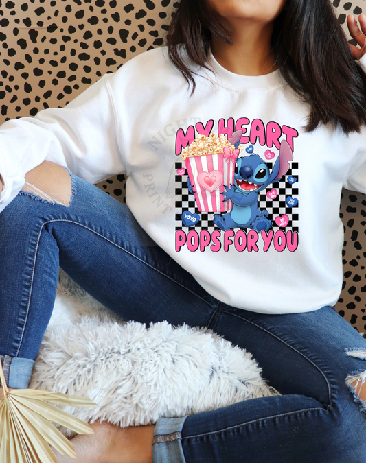 MY HEART POPS FOR YOU - DTF transfer