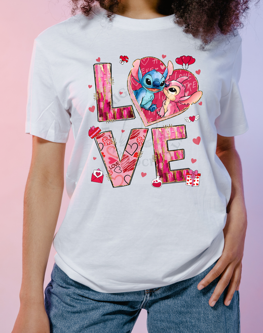 ALIEN  L O V E - DTF transfer