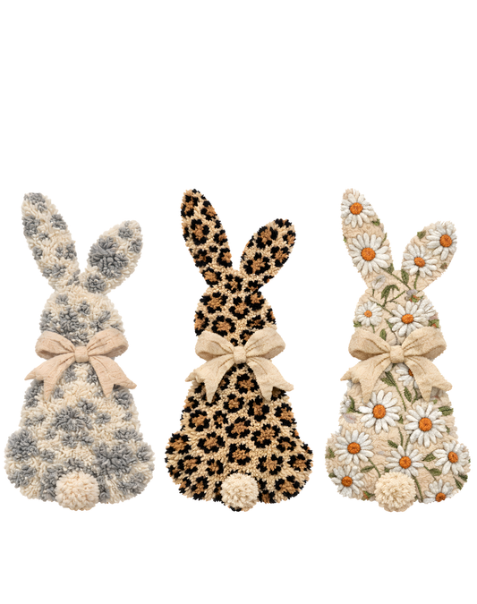 EASTER BUNNY TRIO- DTF transfer