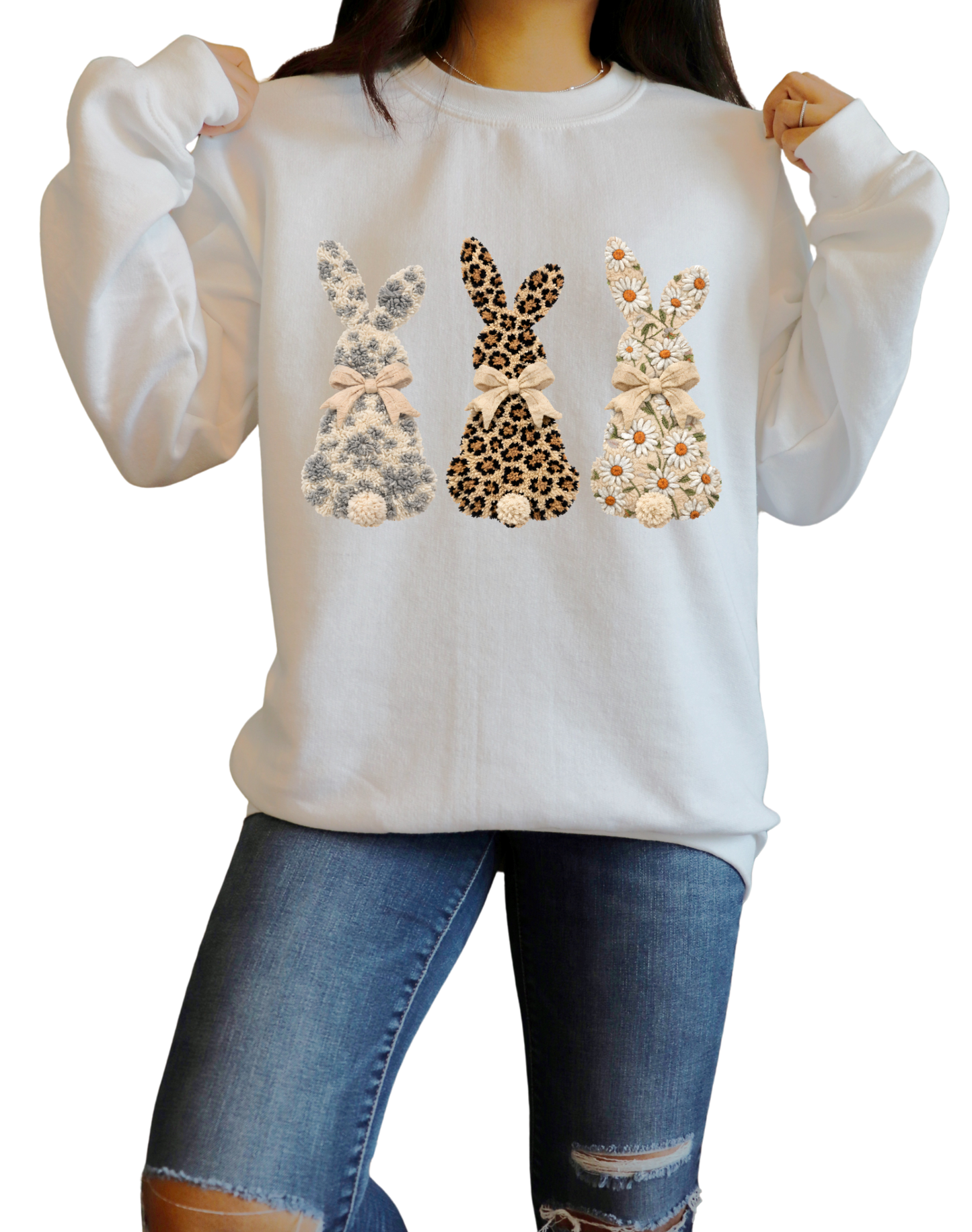 EASTER BUNNY TRIO- DTF transfer