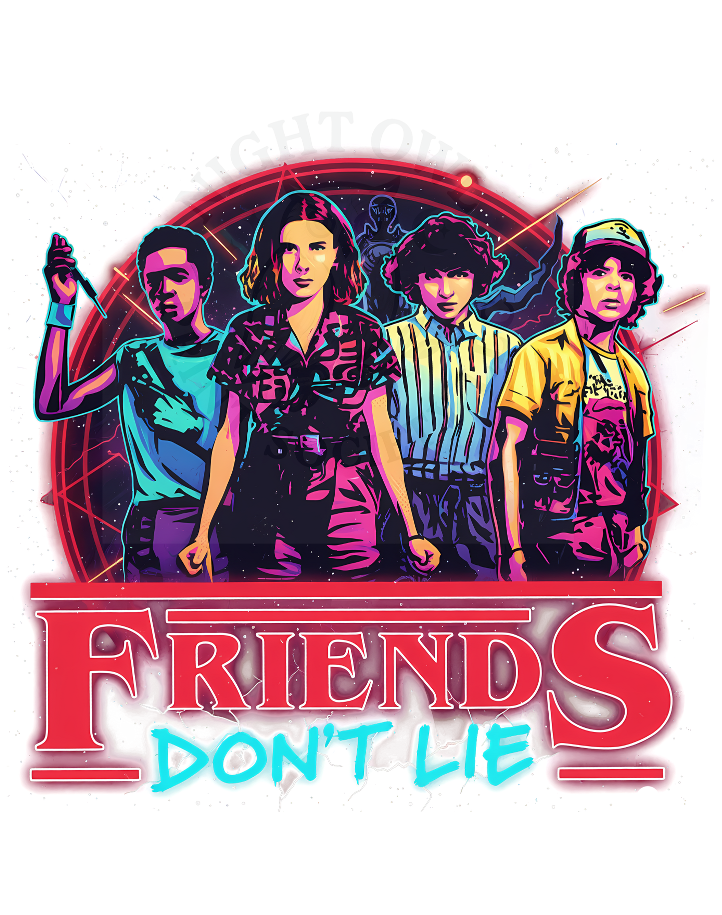 FRIENDS DON'T LIE  1 - DTF transfer