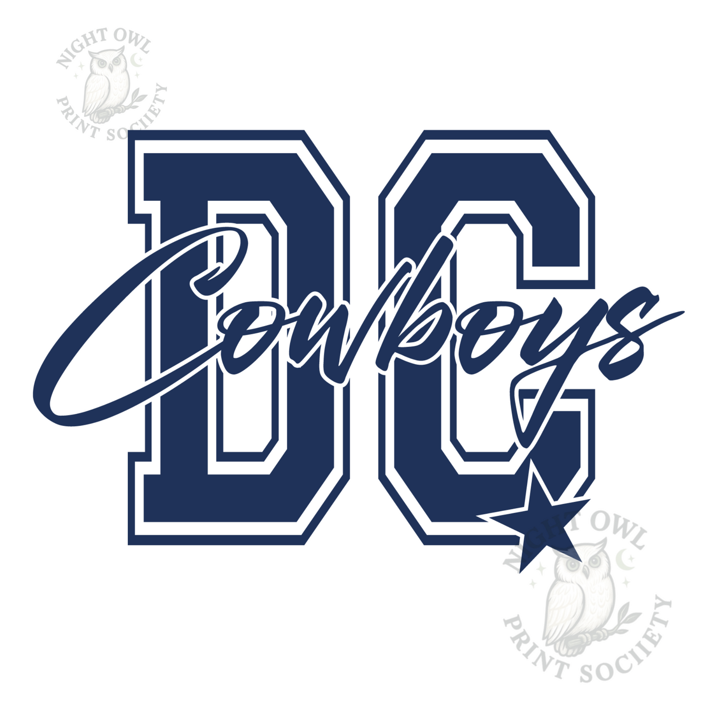 ⭐ DC Cowboys DTF Print