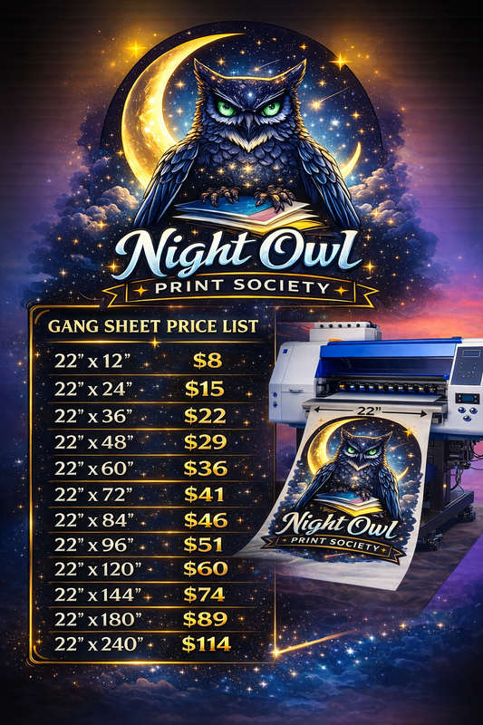 DTF GANG SHEET - BUILD YOUR OWN LAYOUT