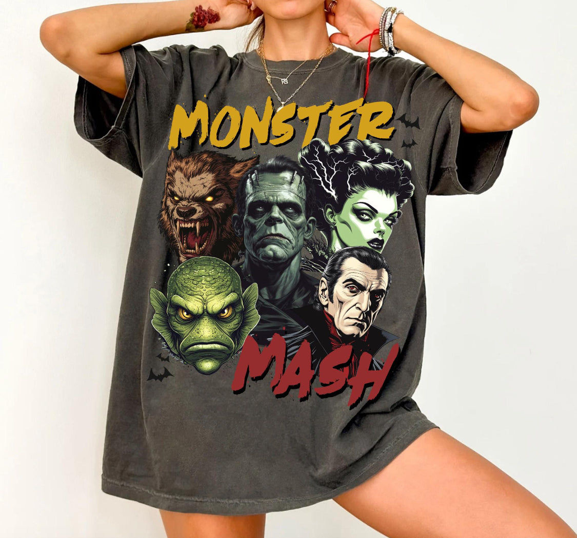 Monster Mash Halloween DTF Transfer - Ready To Press