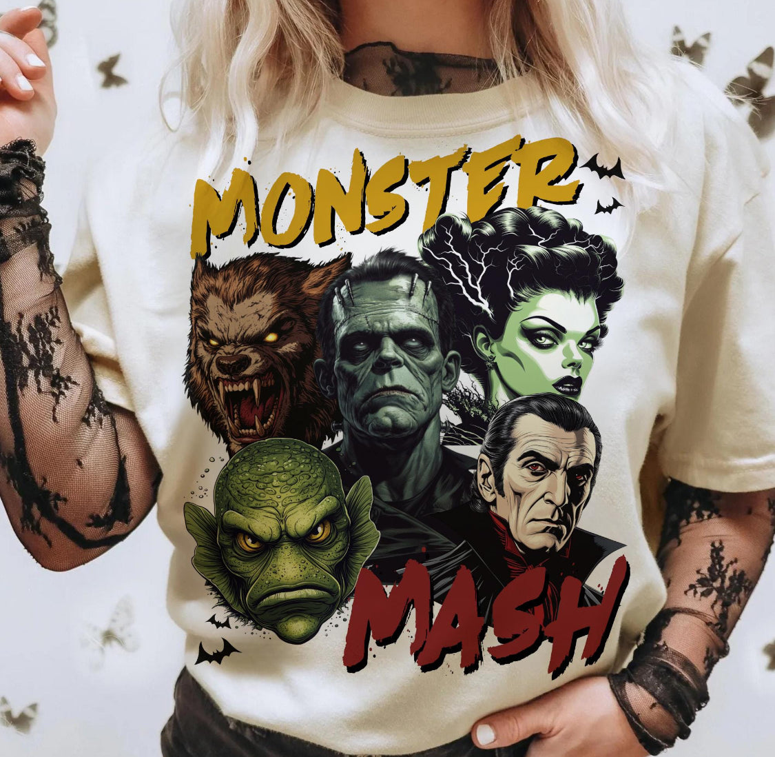 Monster Mash Halloween DTF Transfer - Ready To Press