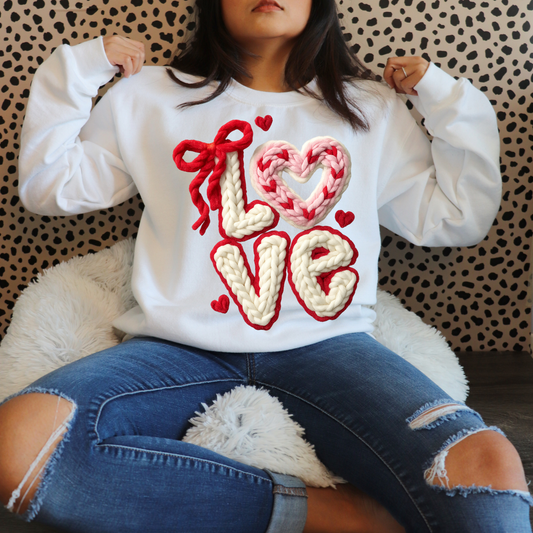 Love Yarn Heart - Valentine DTF Heat Tranfer