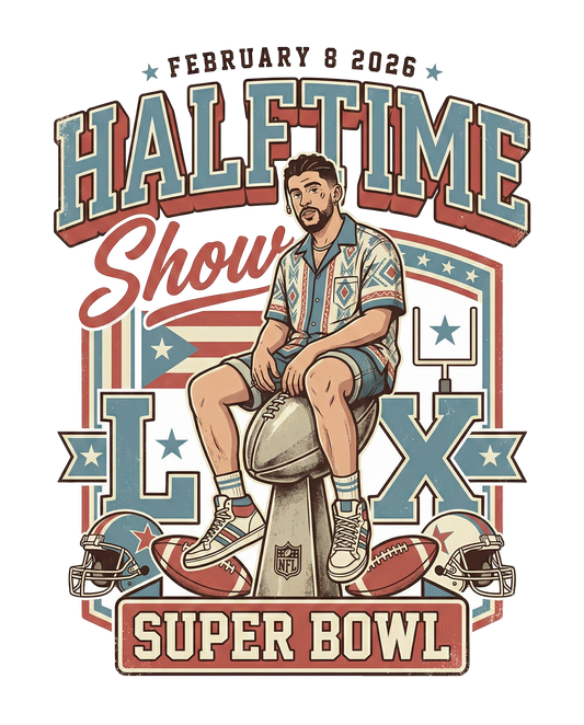 HALFTIME SHOW  - DTF Heat Transfer - FootBall Inspired Design