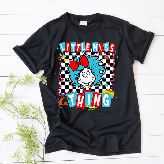 Little Miss Thing Inspired Tee | Read Across America Shirt | Dr. Seuss Week Graphic Tee