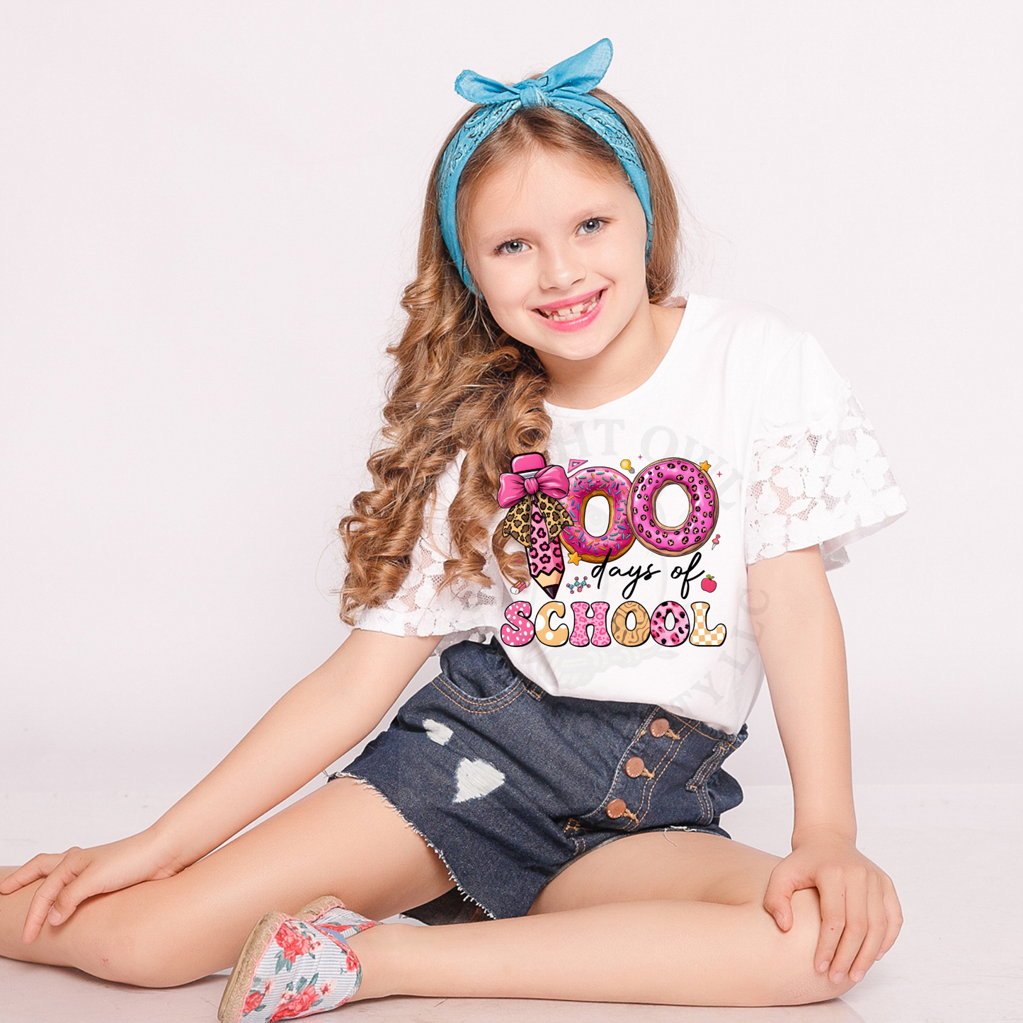 100 Days Of School cheetah print - DTF Transfer