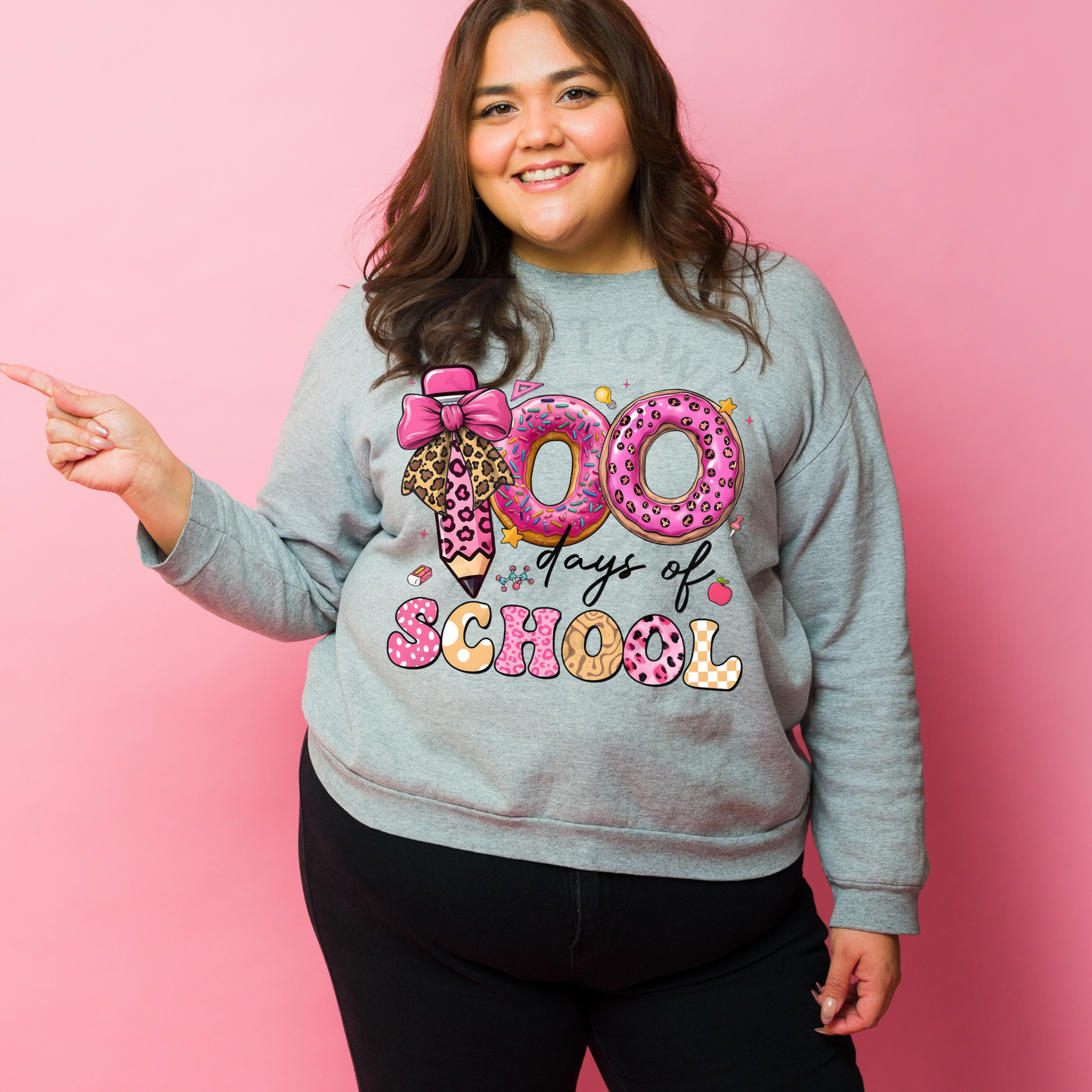 100 Days Of School cheetah print - DTF Transfer