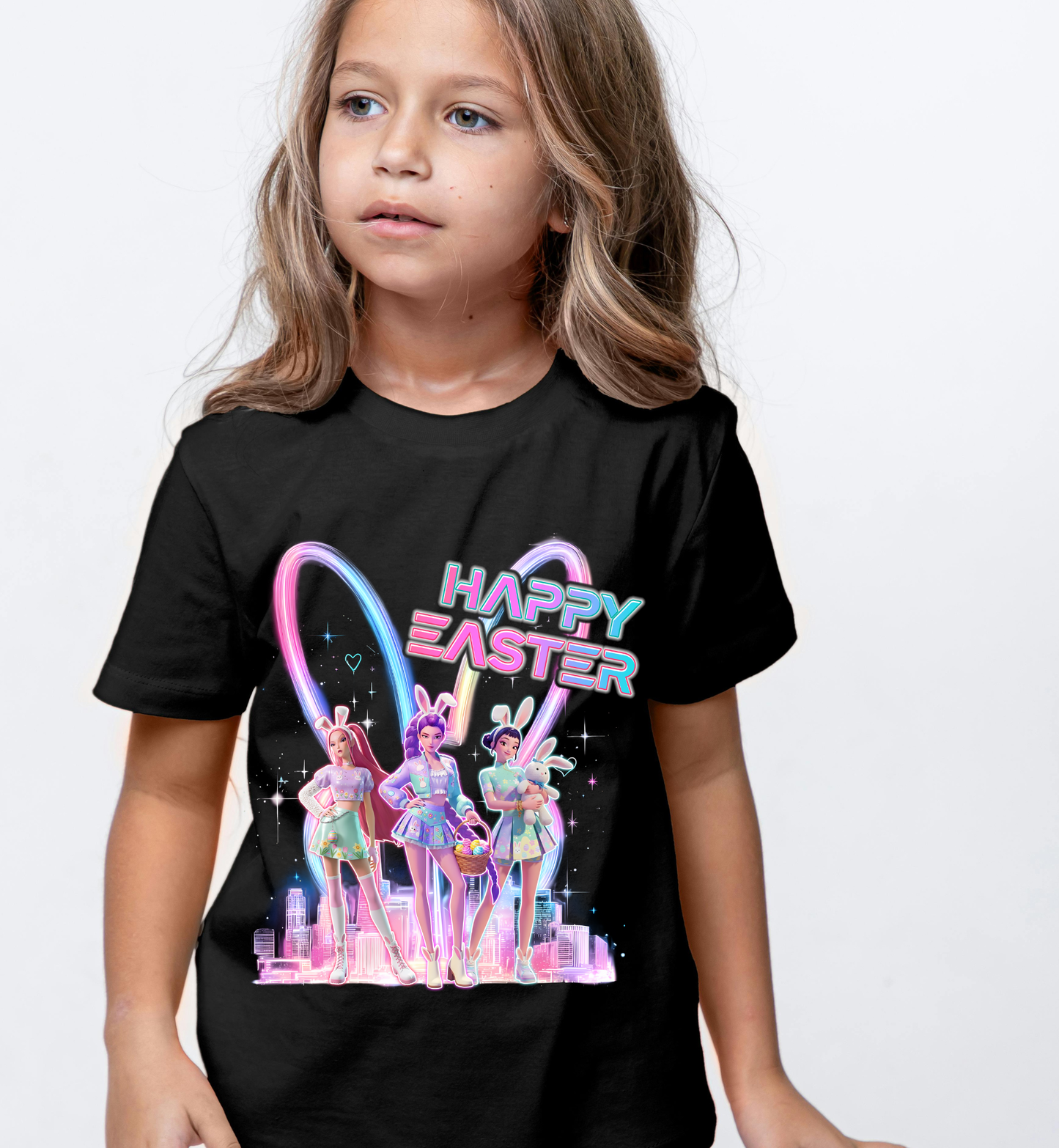 HAPPY EASTER BUNNY KPOP GIRL DTF TRANSFER -