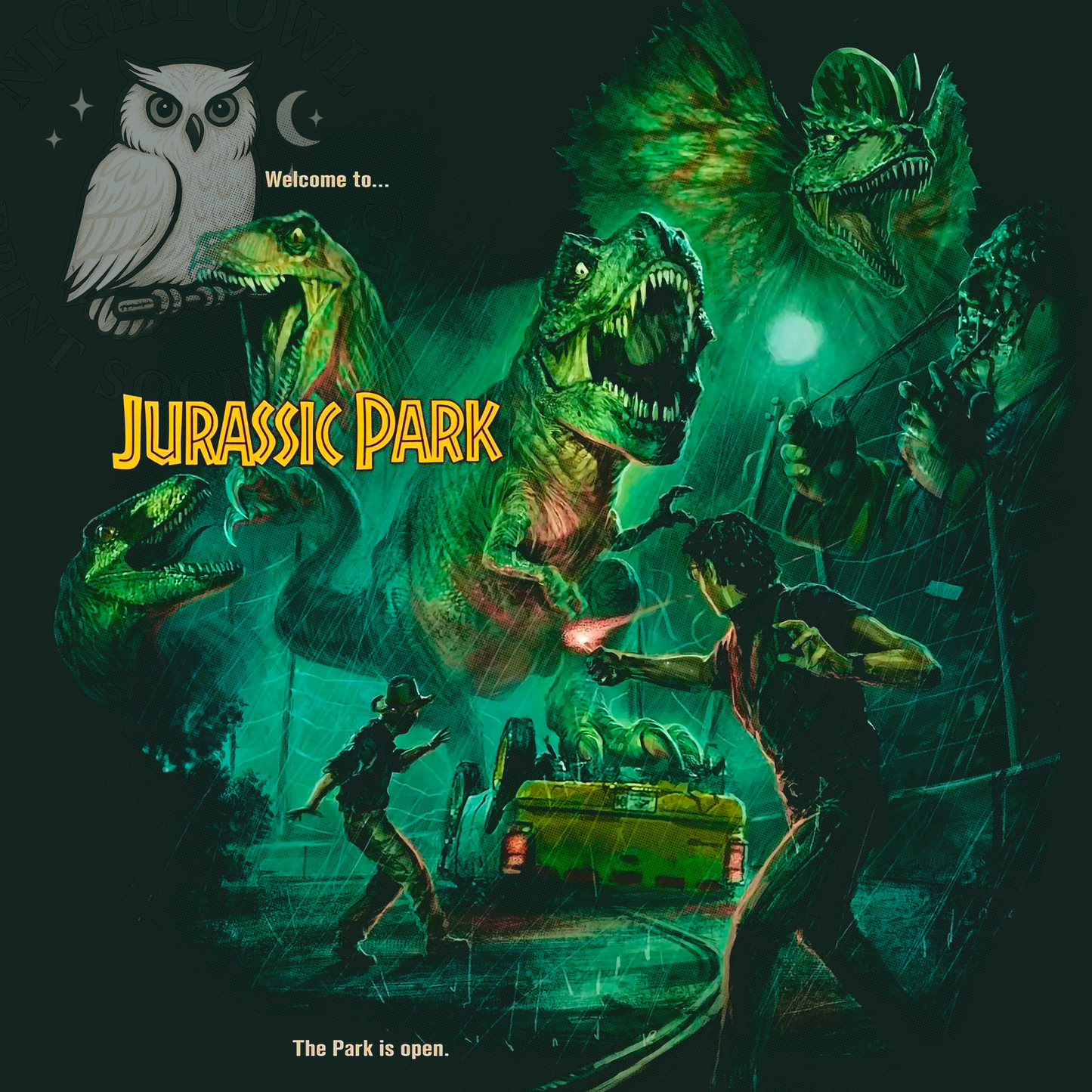 Retro Dinosaur Adventure DTF Transfer