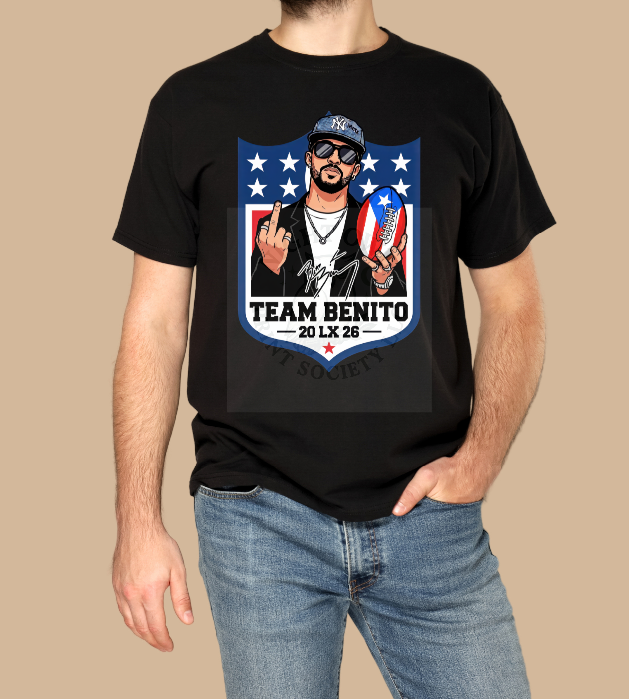 TEAM BENITO -20 LX 26-DTF Heat Transfer - FootBall Inspired Design