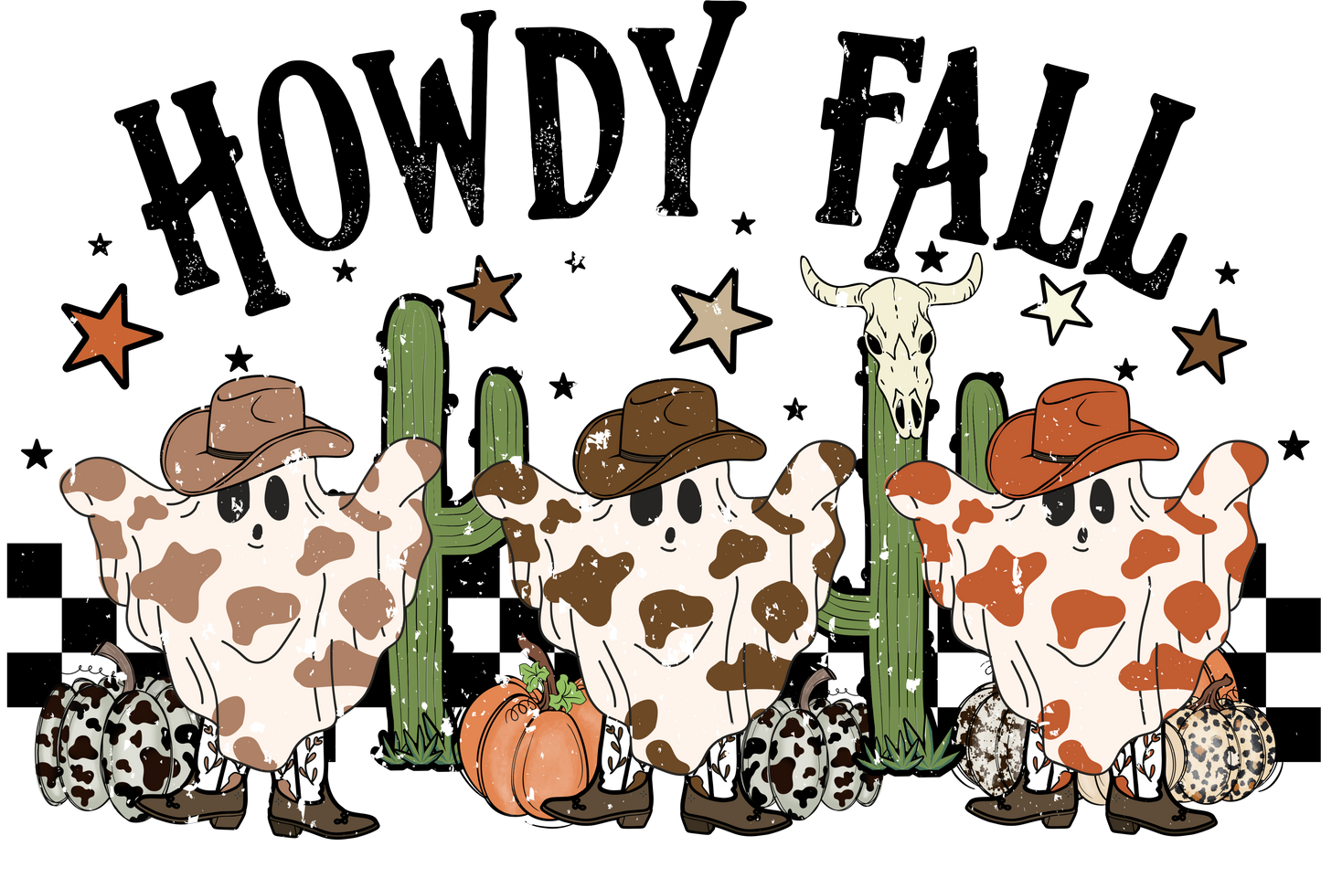 "Howdy Fall" For Print Ghost DTF Print